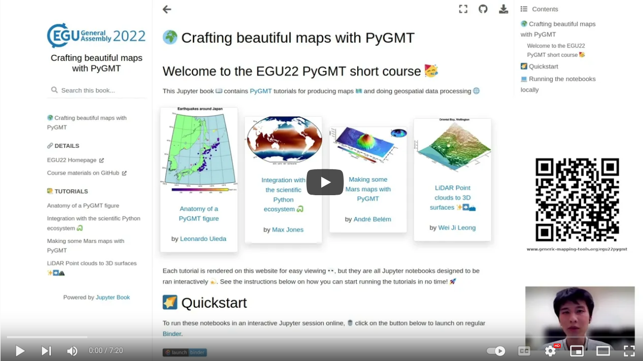 EGU22 Short Course: Crafting beautiful maps with PyGMT